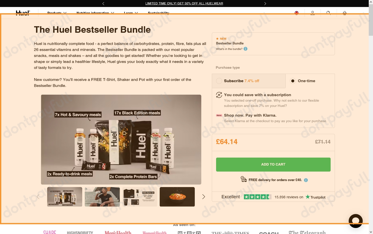 50% Off HUEL DISCOUNT CODES (20 Active) August 2024