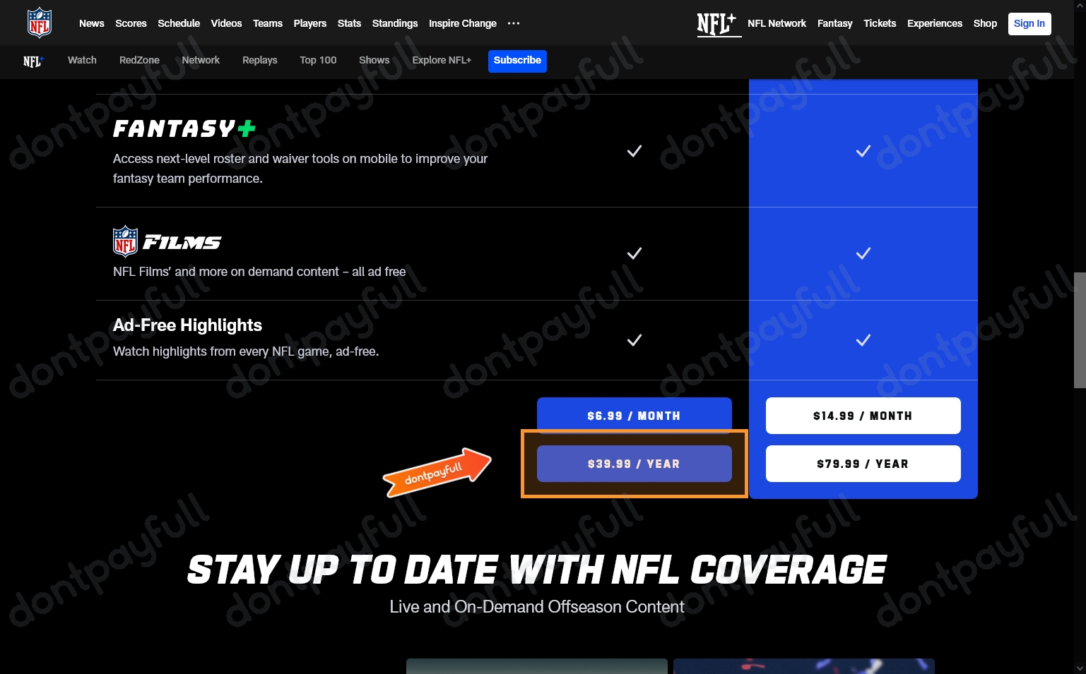 25 Off NFL Plus COUPONS โจ (22 ACTIVE) August 2025