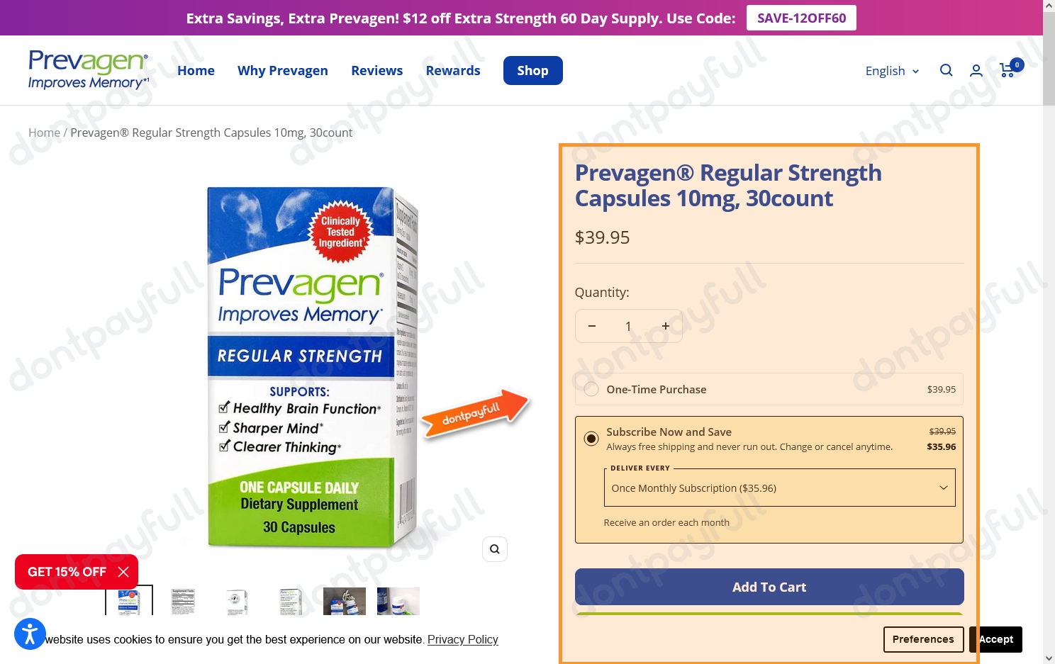 12% Off Prevagen Coupon Promo Codes May 2024