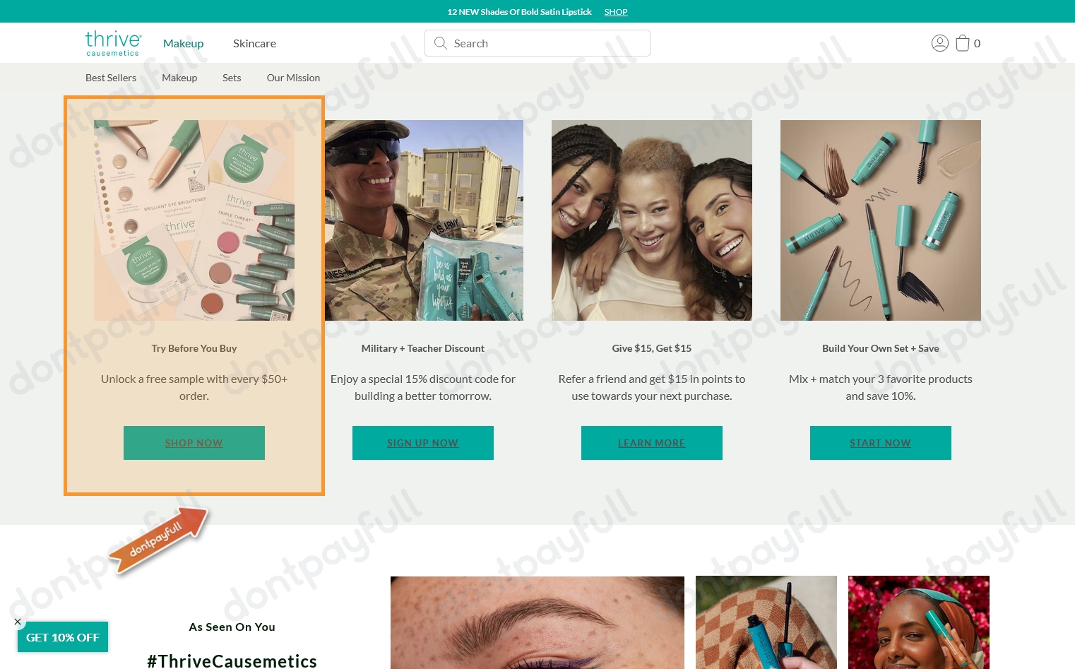 40 Off Thrive Causemetics Coupon, Coupon Codes 2023