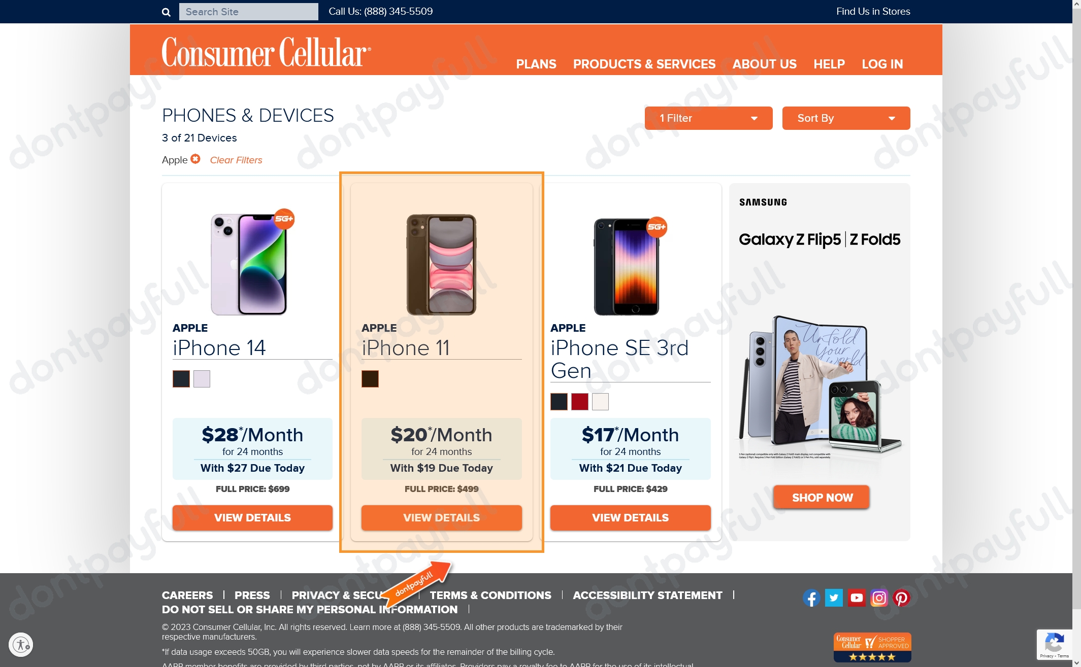 5 Off Consumer Cellular PROMO CODE ⇨ October 2023