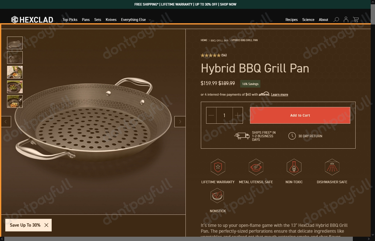 Hexclad: Take 30% off sitewide on stainless steel pots and pans