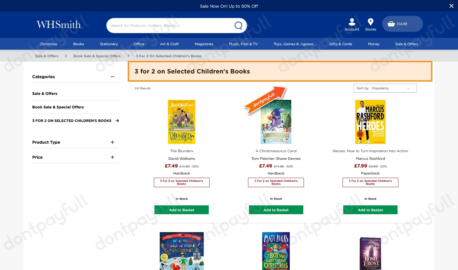 95 Off WHSmith Discount Code, Promo Codes July 2024