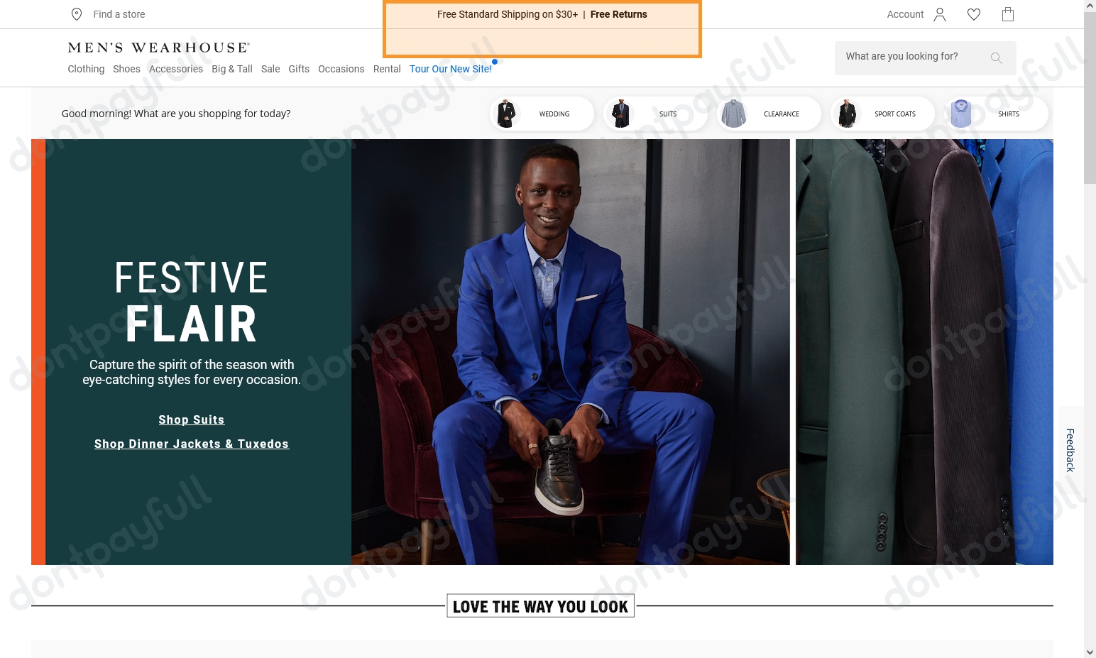 90 Off Men's Wearhouse Coupon, Promo Codes