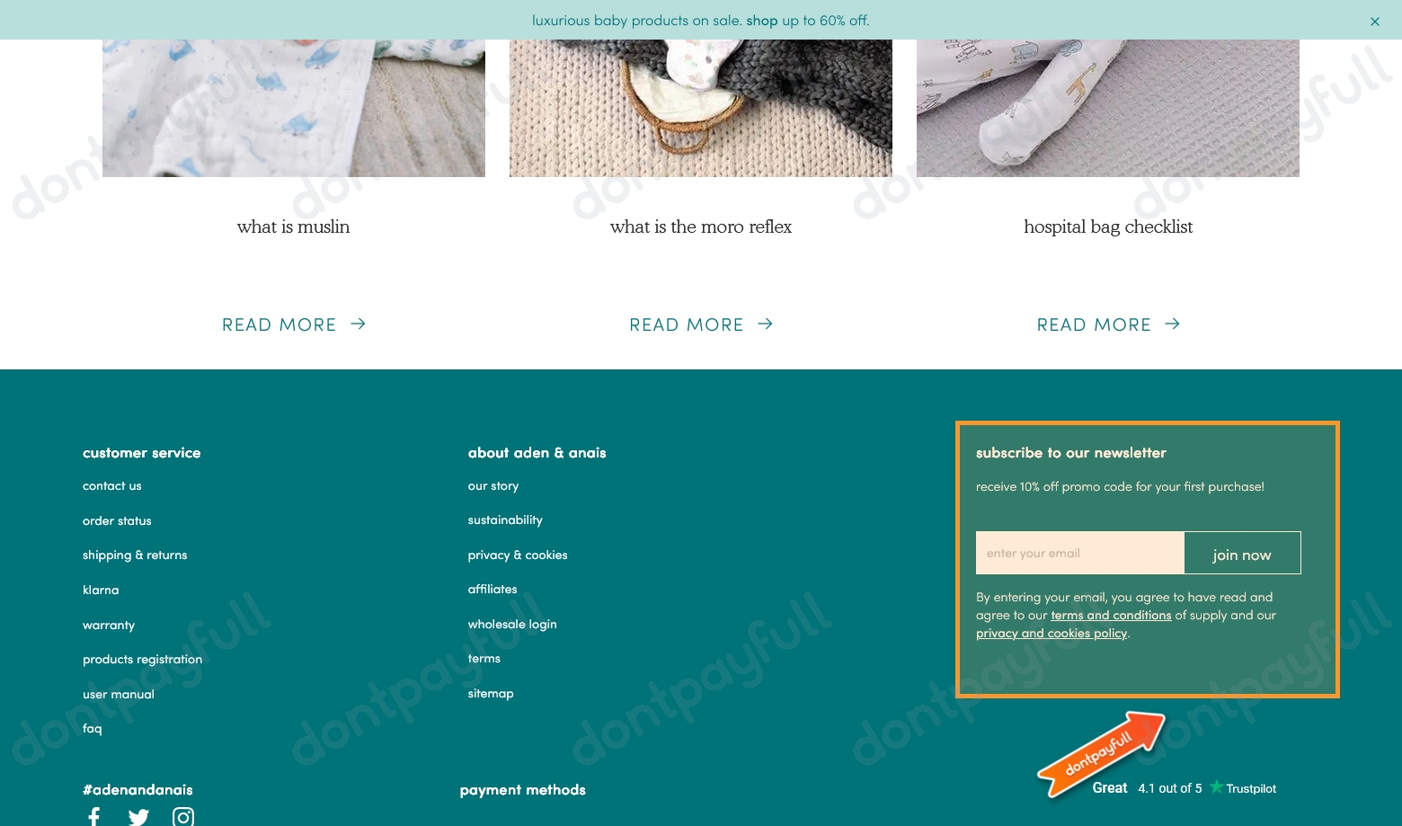 60 Off Aden and Anais DISCOUNT CODES October 2024