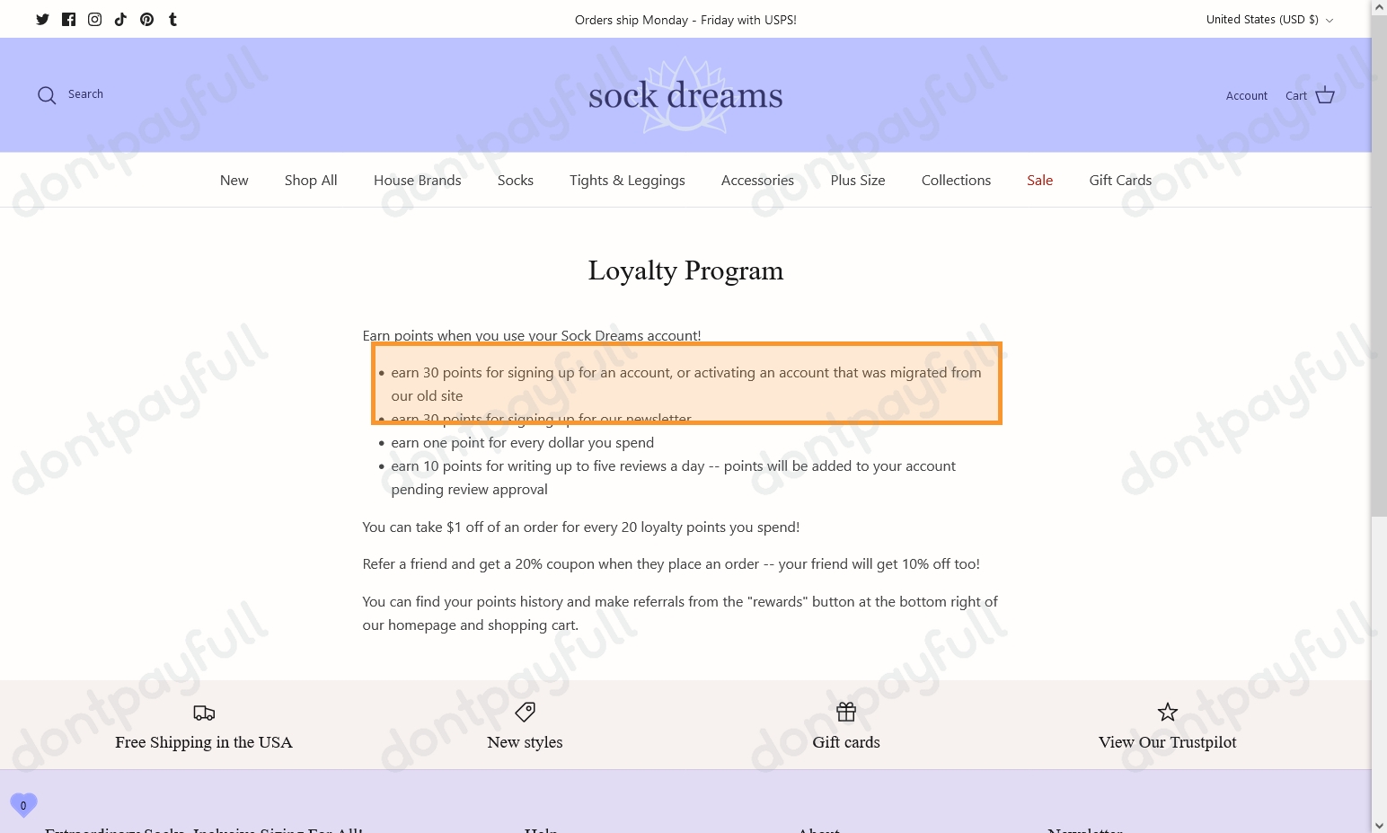 SOCK DREAMS Promo Code — 20% Off (Sitewide) Mar 2024