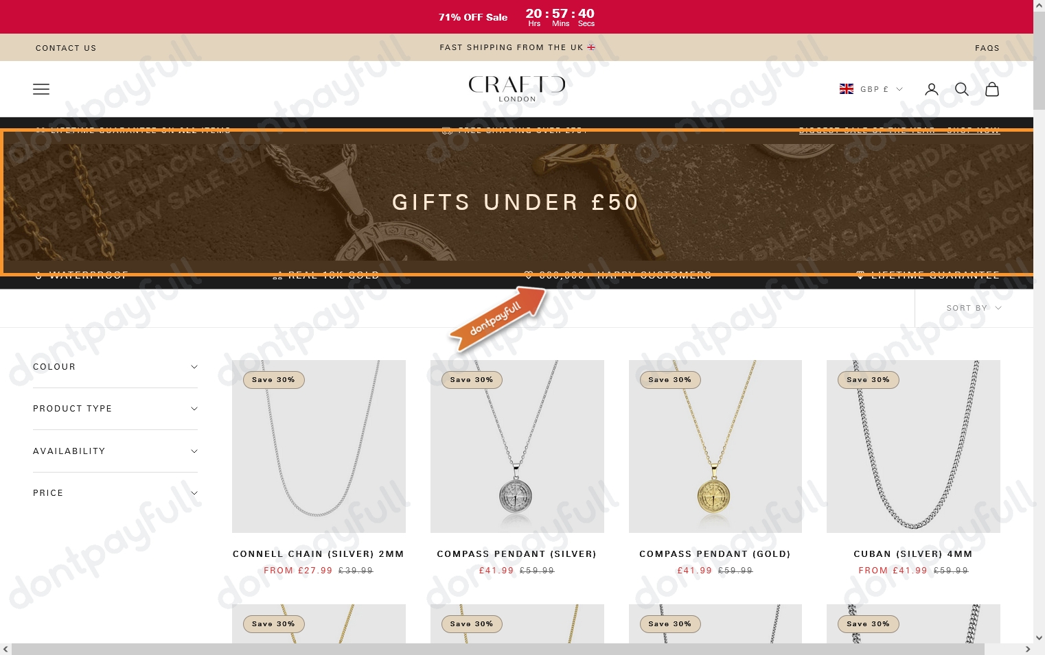 50 Off CRAFTD London DISCOUNT CODES August 2024