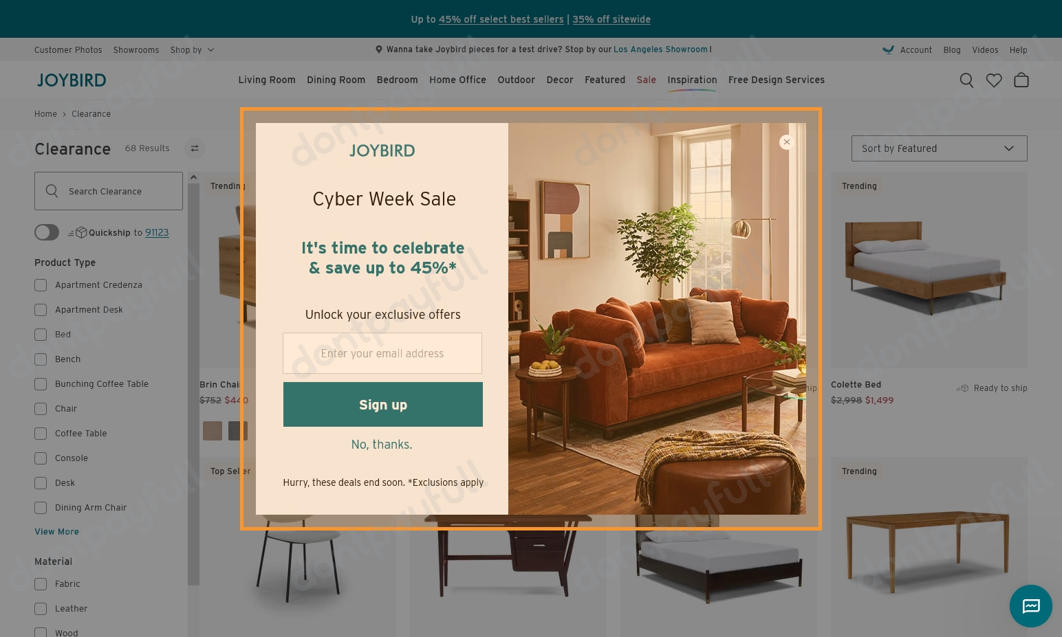 75 Off Joybird Promo Codes, Coupon Codes, October 2024