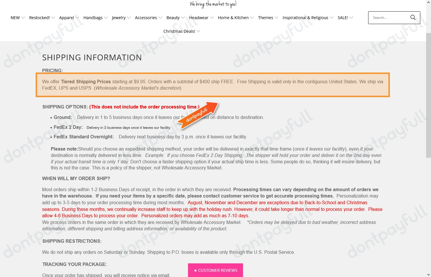 50 Off Wholesale Accessory Market COUPON ⇨ June 2024