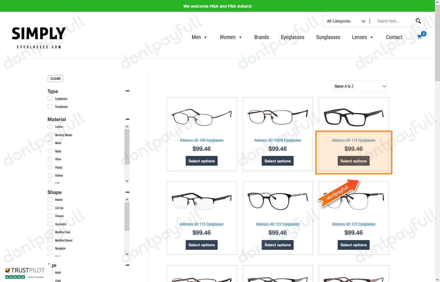 Simply hotsell eyeglasses coupon