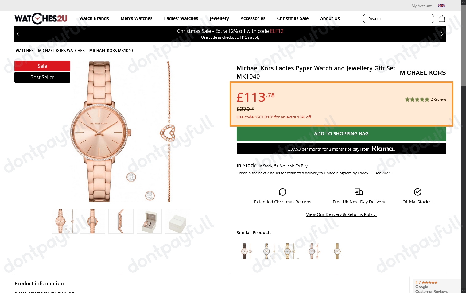 Watches2u 2024 voucher code