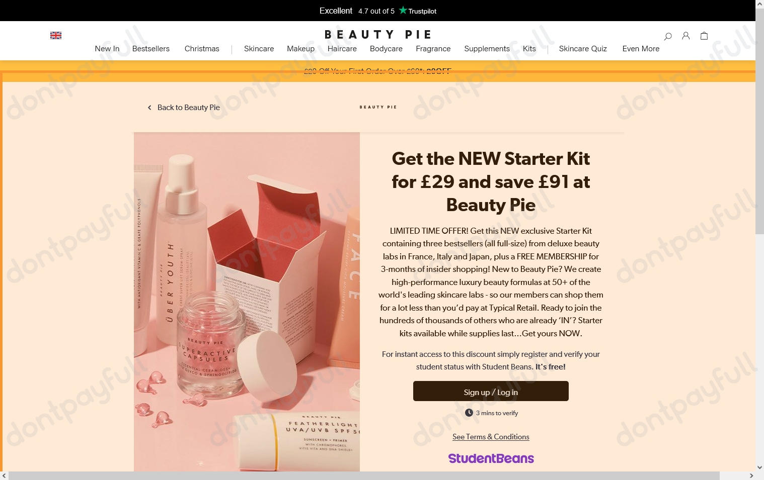 BEAUTY PIE Discount Codes 20 OFF September 2024