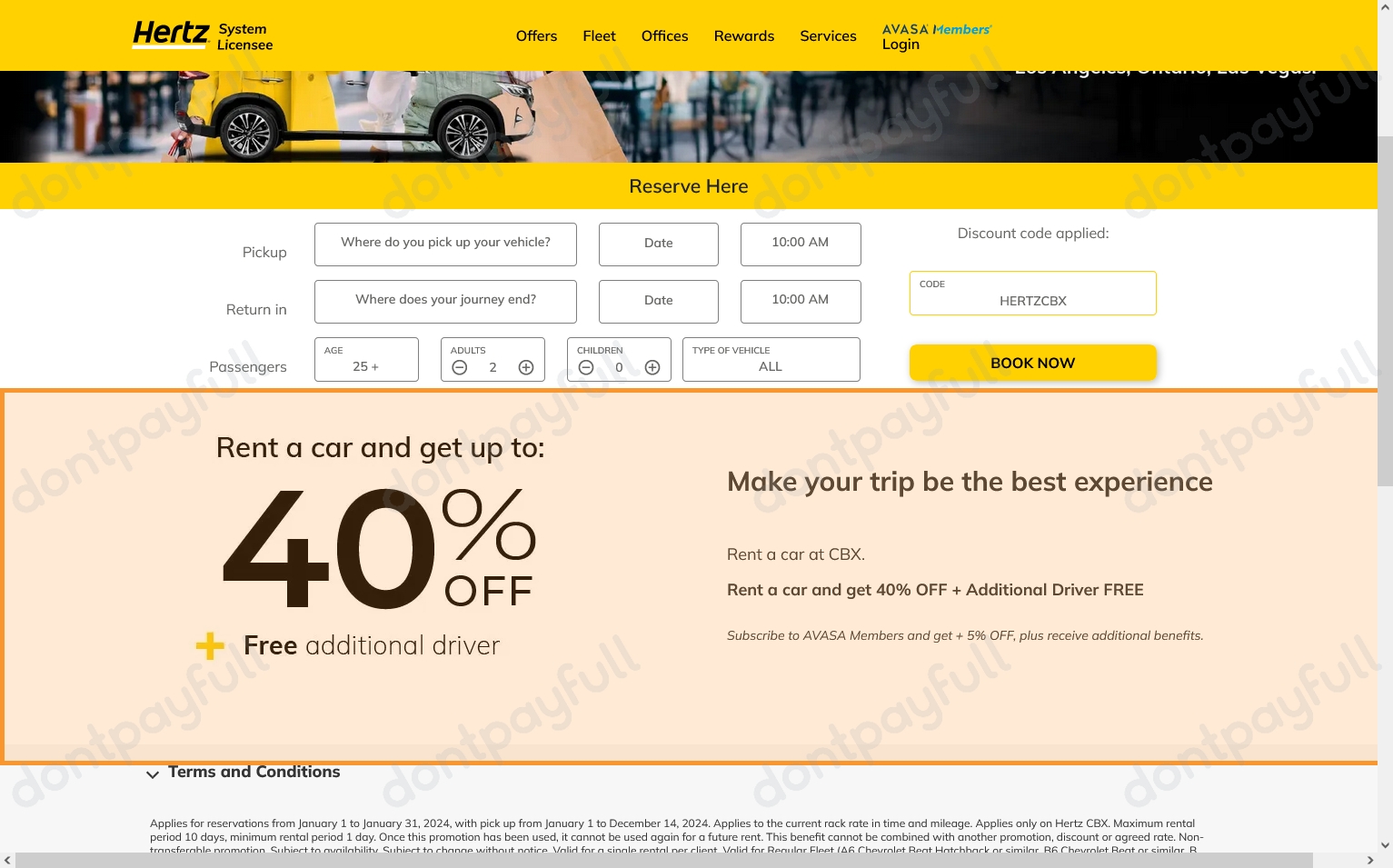 Hertz Coupon Codes 2025