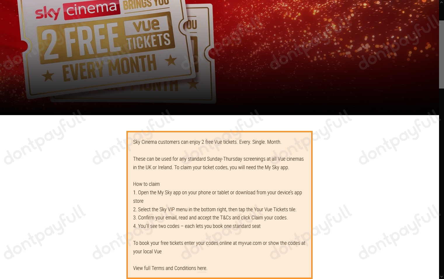 20 Off Vue Cinemas Discount Codes, Promo Codes 2024