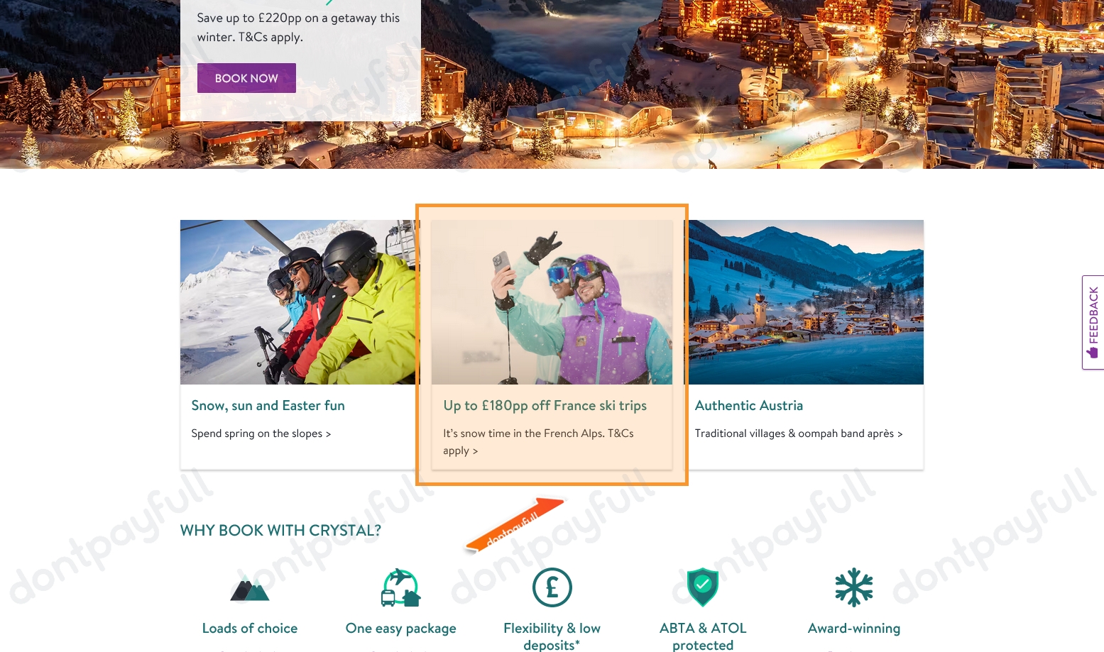 Crystal Ski Discount Codes 20 OFF December 2024