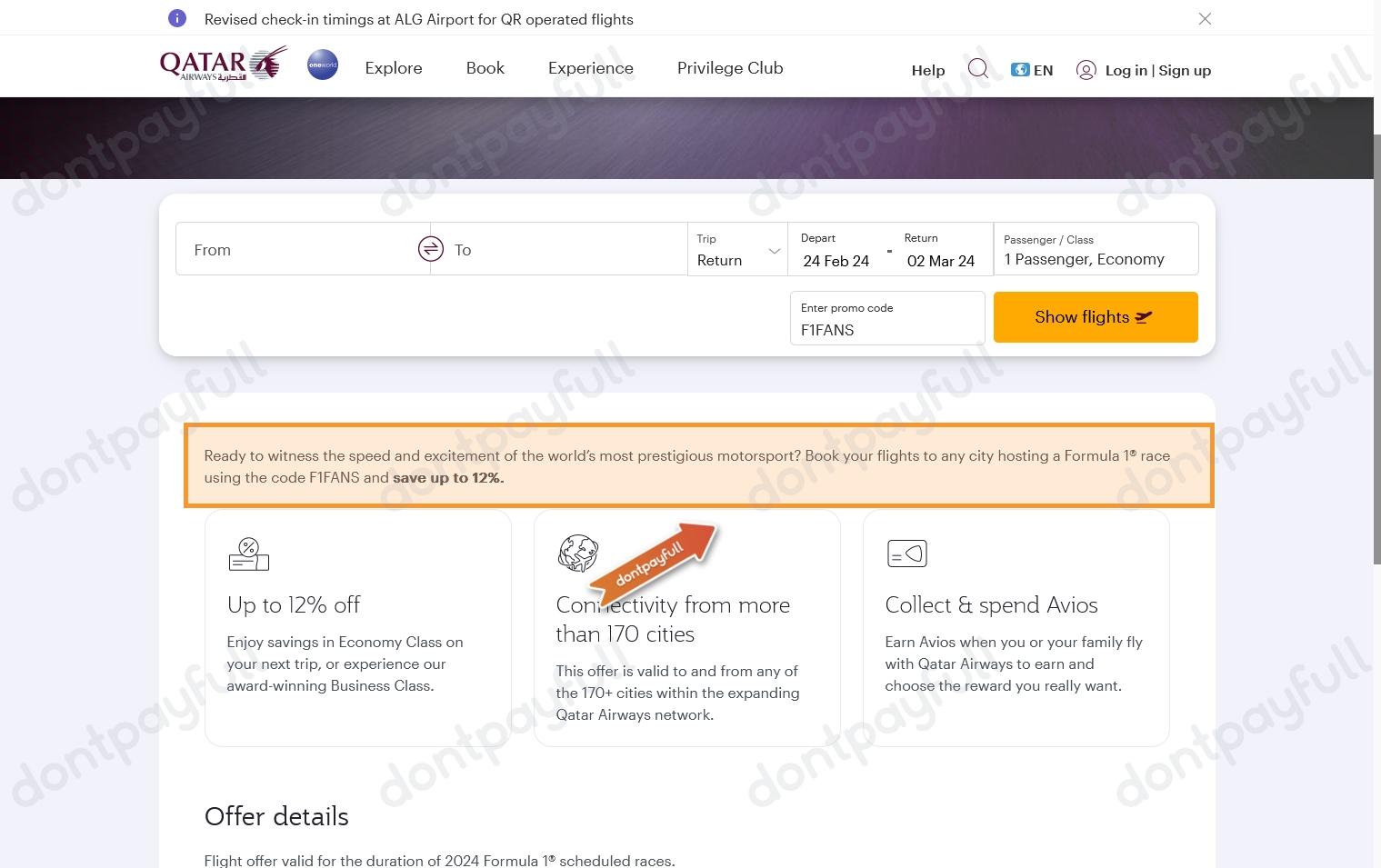 Qatar Airways Promo Codes 50 OFF November 2025