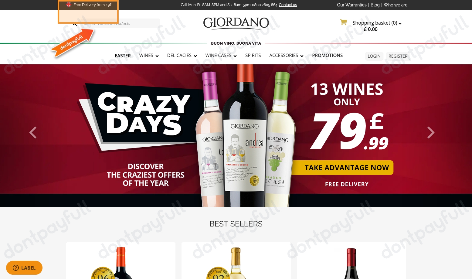50 Off Giordano Wines DISCOUNT CODES ⇨ August 2024