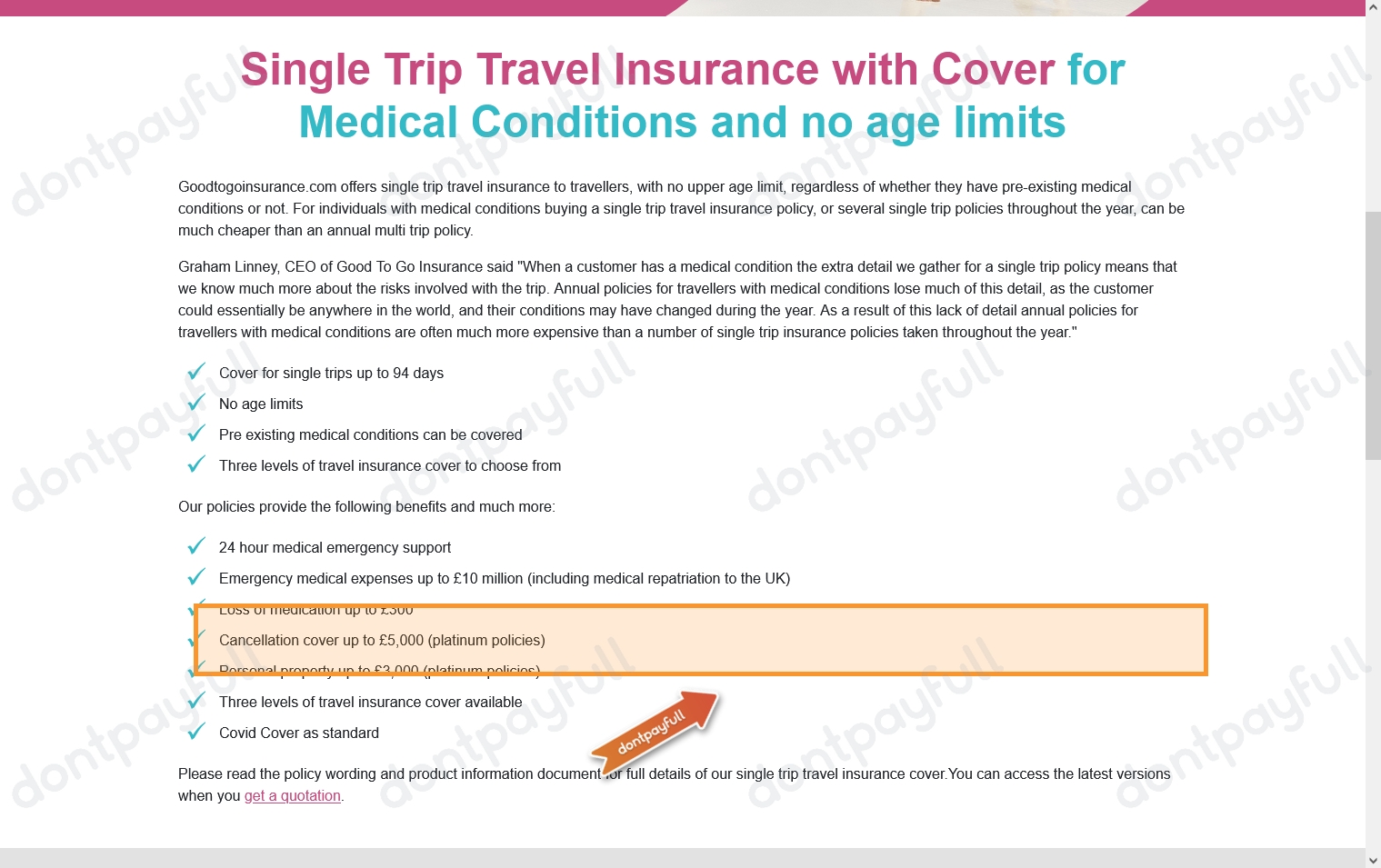 good to go travel insurance discount