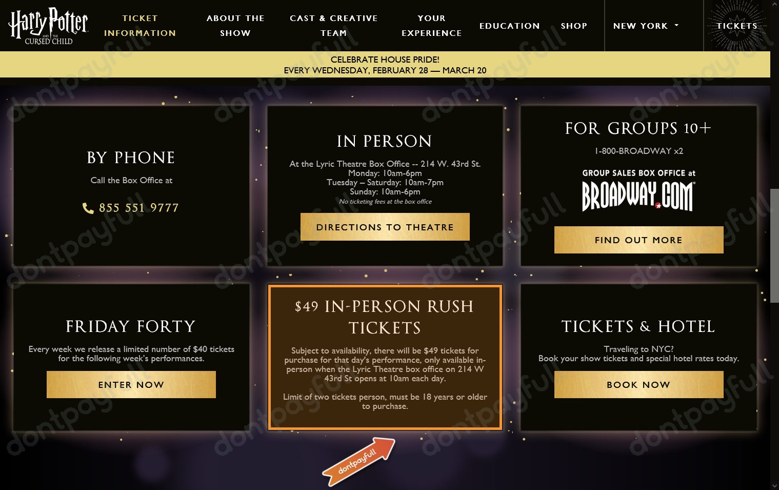 3 Harry Potter Broadway Promo Codes, Discount Codes