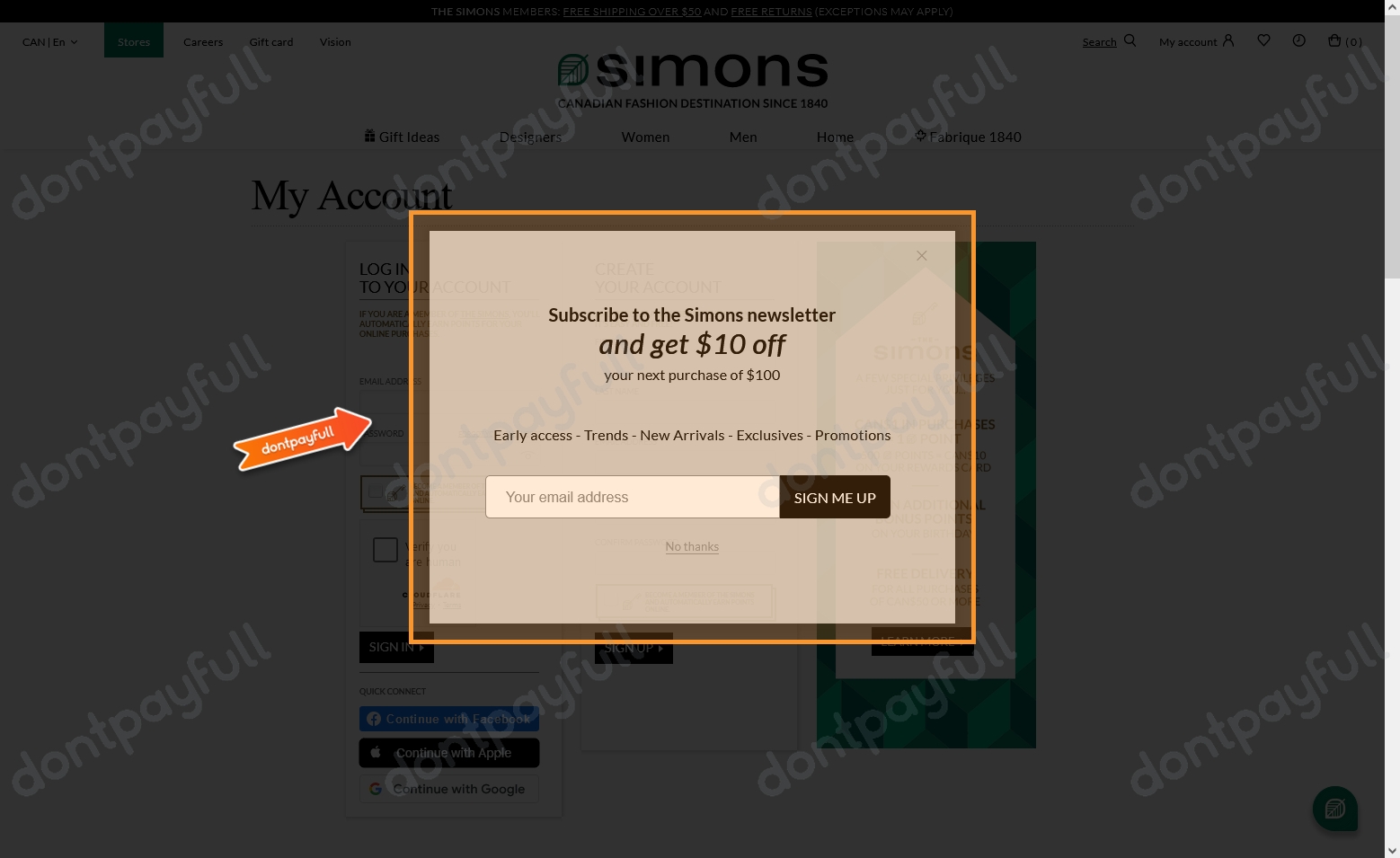 Simons Promo Code Simons Promo Codes - $20 Off Coupon Codes Nov. 2024
