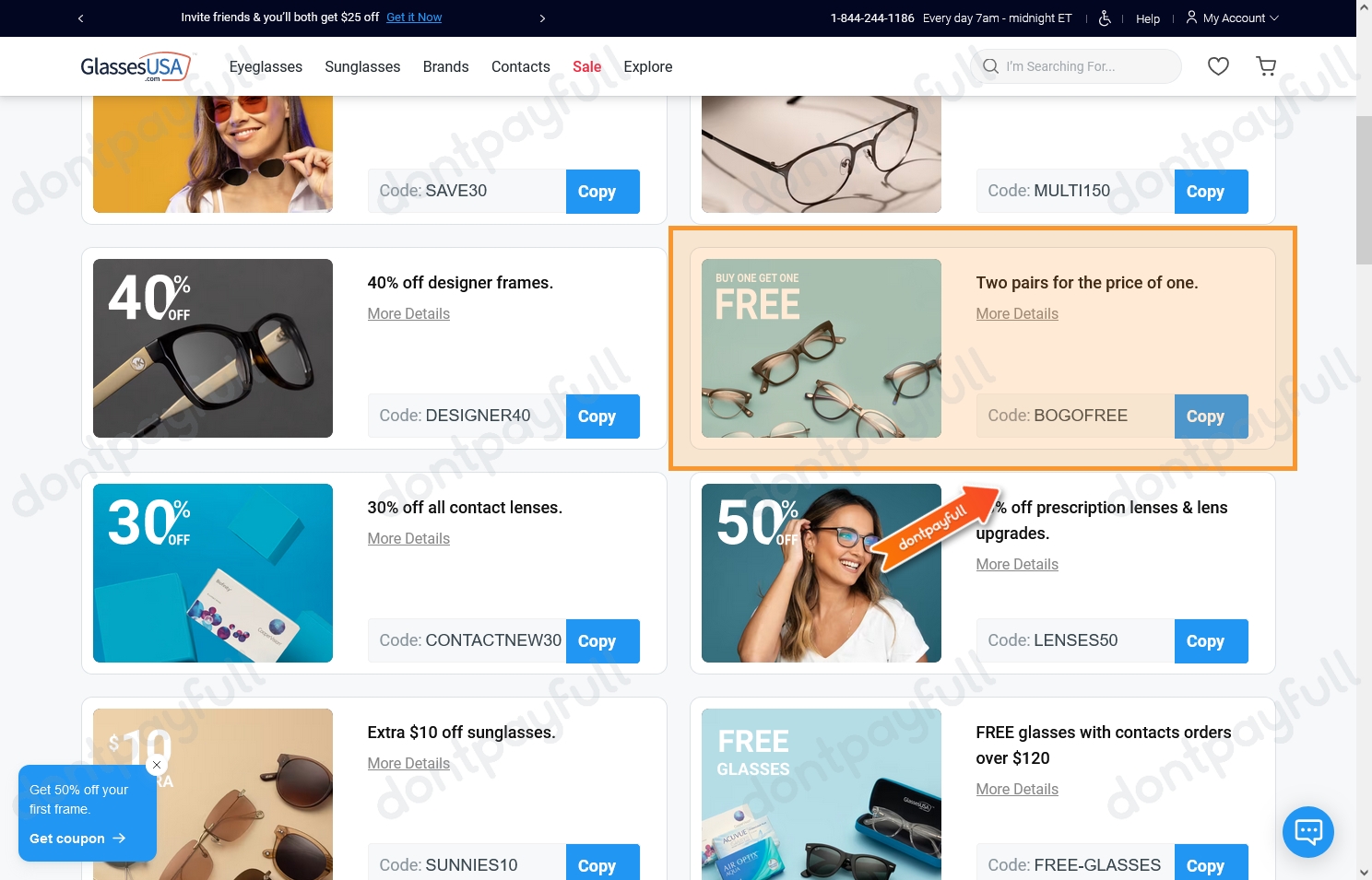 82 Off GlassesUSA Coupons, Coupon Codes Sep 2024