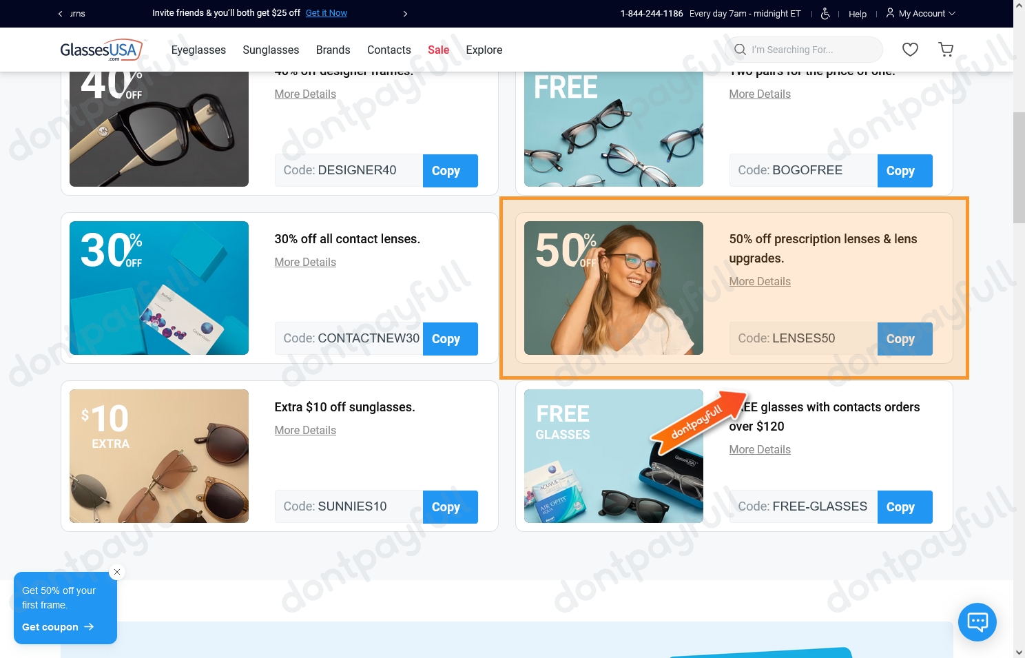 82 Off GlassesUSA Coupons, Coupon Codes Sep 2024