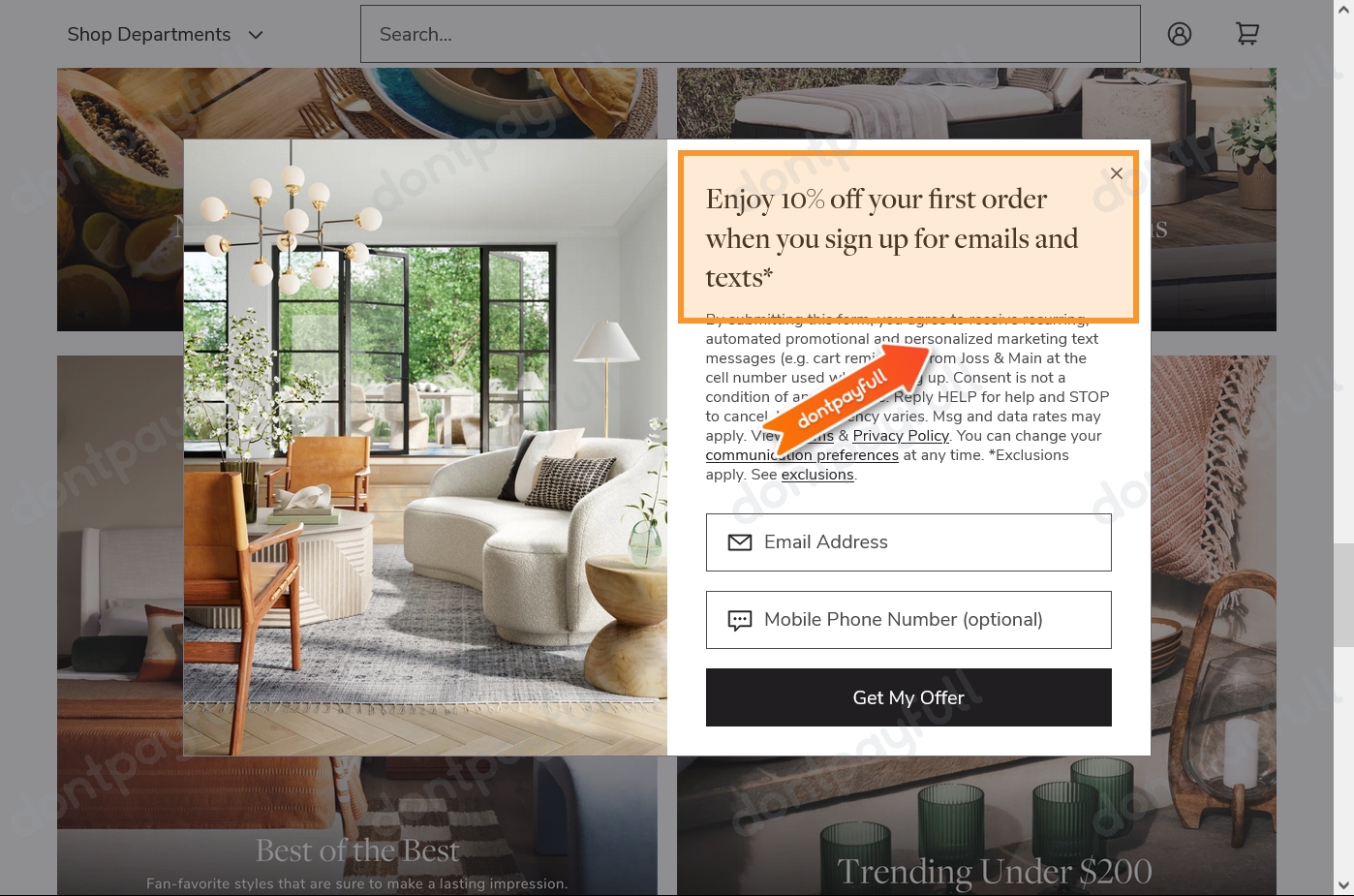 90 Off Joss & Main PROMO CODES ⇨ October 2024