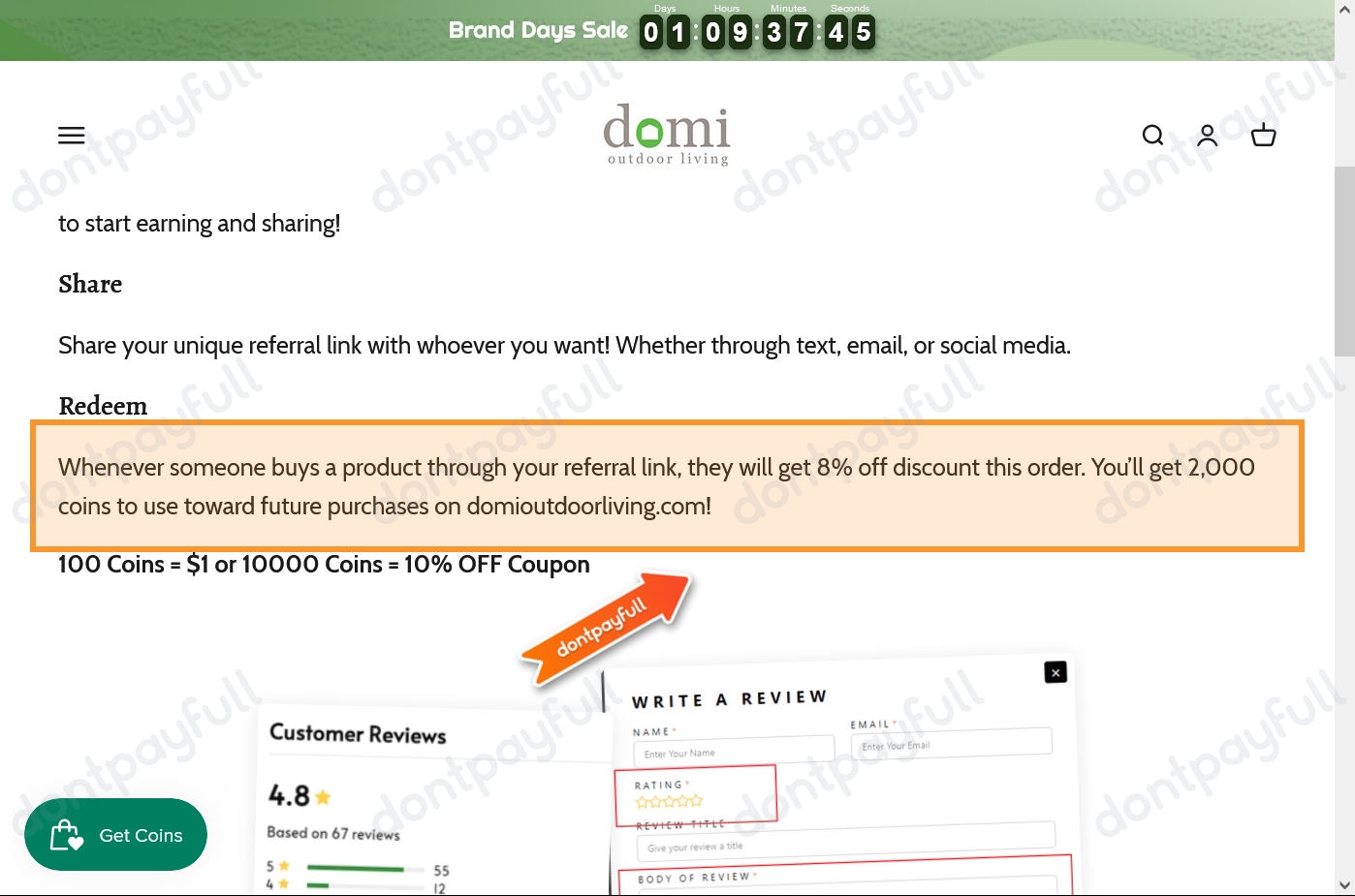 40 Off Domi Outdoor Living COUPON CODES August 2024