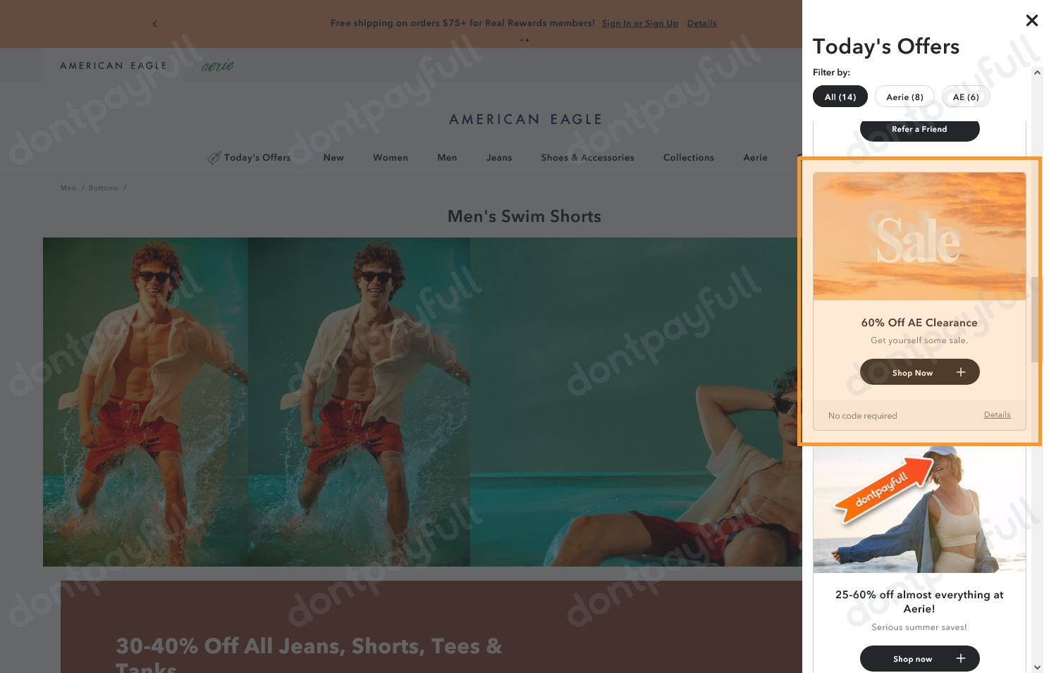 85% Off American Eagle PROMO CODES - September 2024