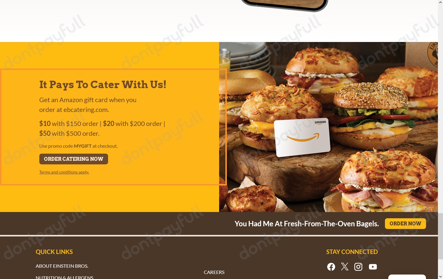 50 Off Einstein Bros. Bagels Coupon Codes, October 2024
