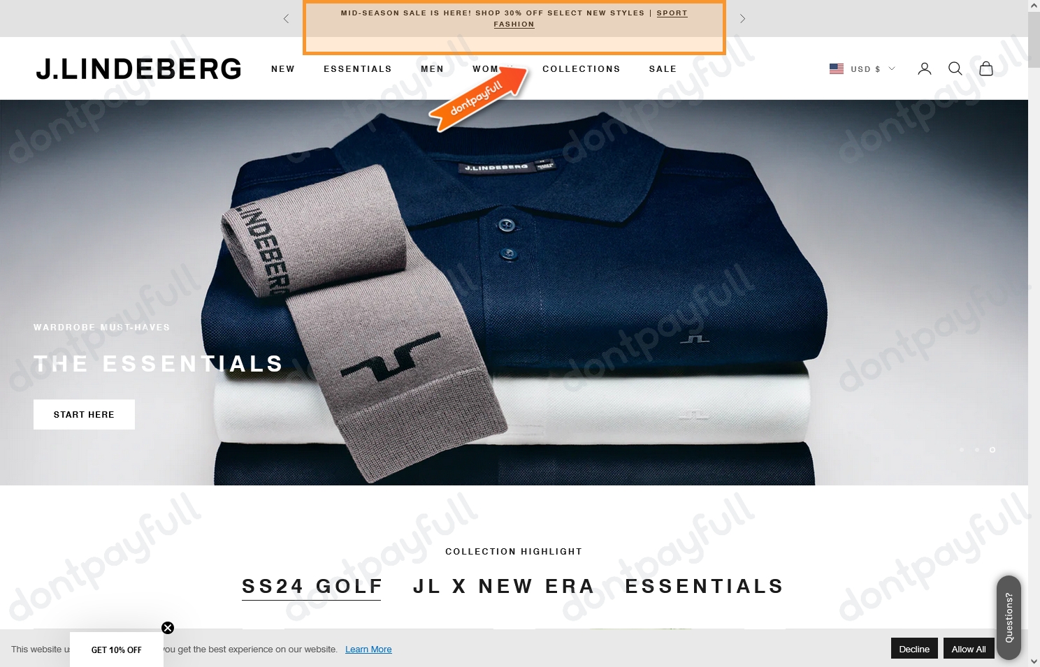 50 Off J Lindeberg USA PROMO CODES September 2024