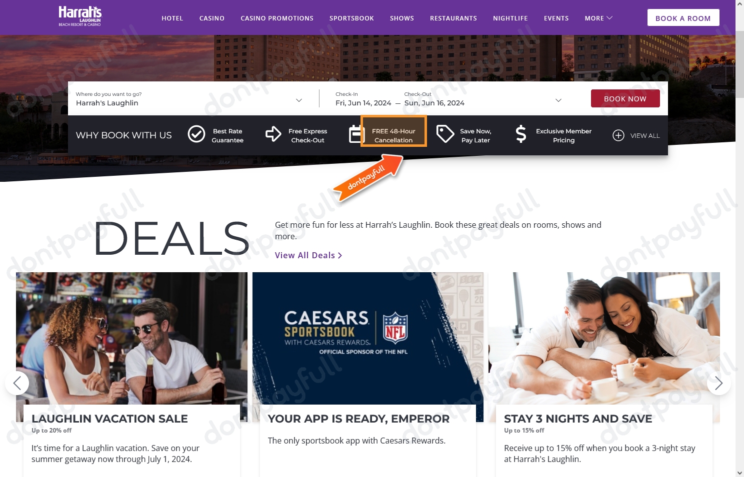 20 Off Harrah's Laughlin COUPON ⇨ August 2024