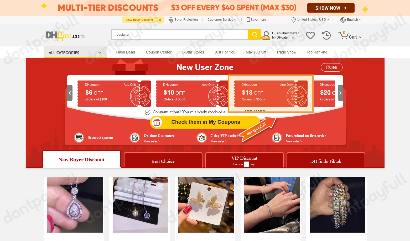 80% Off DHgate Coupon Codes, Promo Codes - August 2024