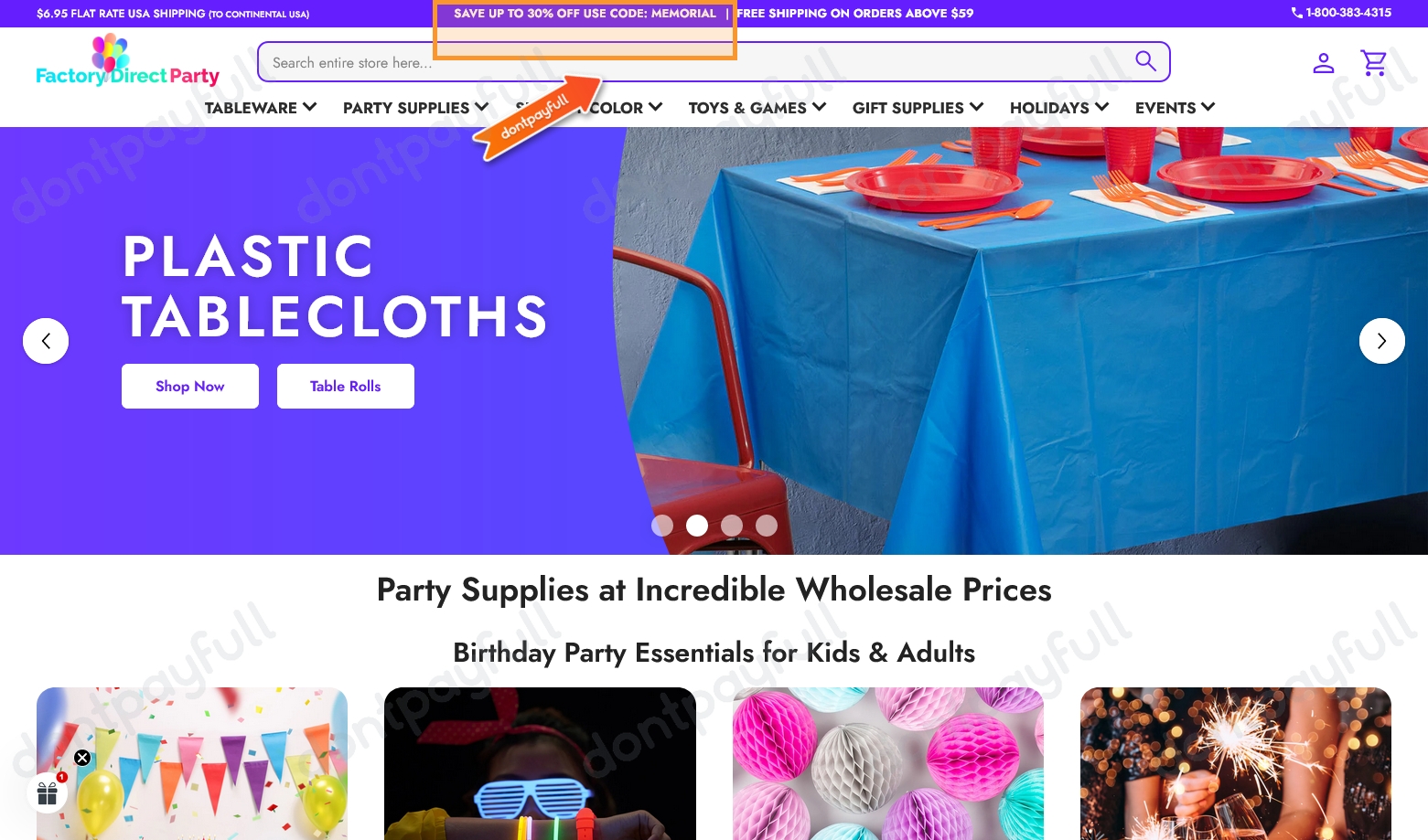 65 Off Factory Direct Party Coupon Codes, October 2024