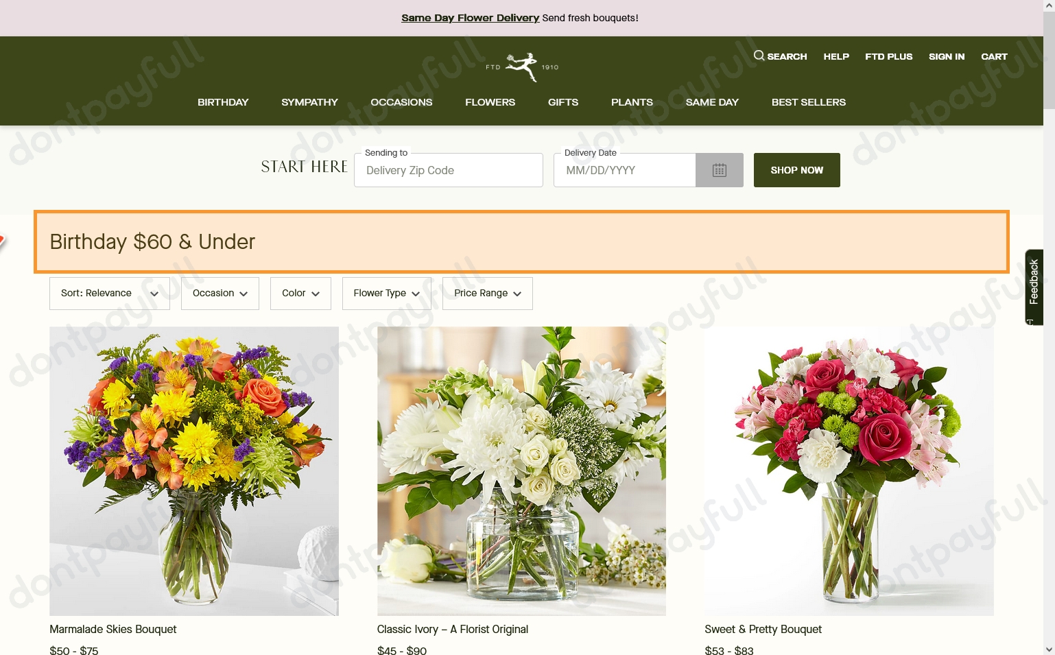 FTD Flowers Coupons 40 Off Promo Codes Sept. 2024