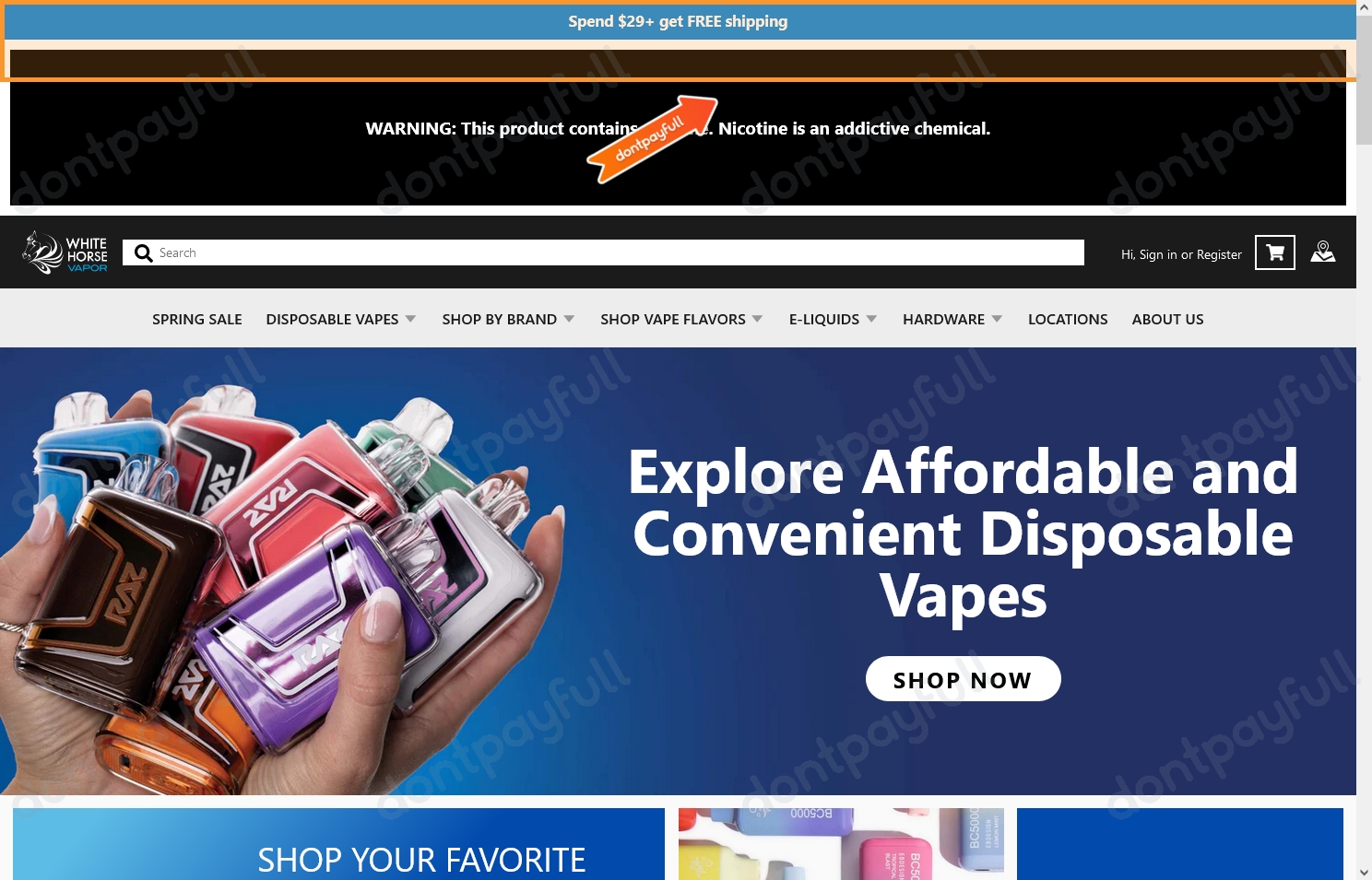 50 Off White Horse Vapor COUPONS ⇨ September 2024