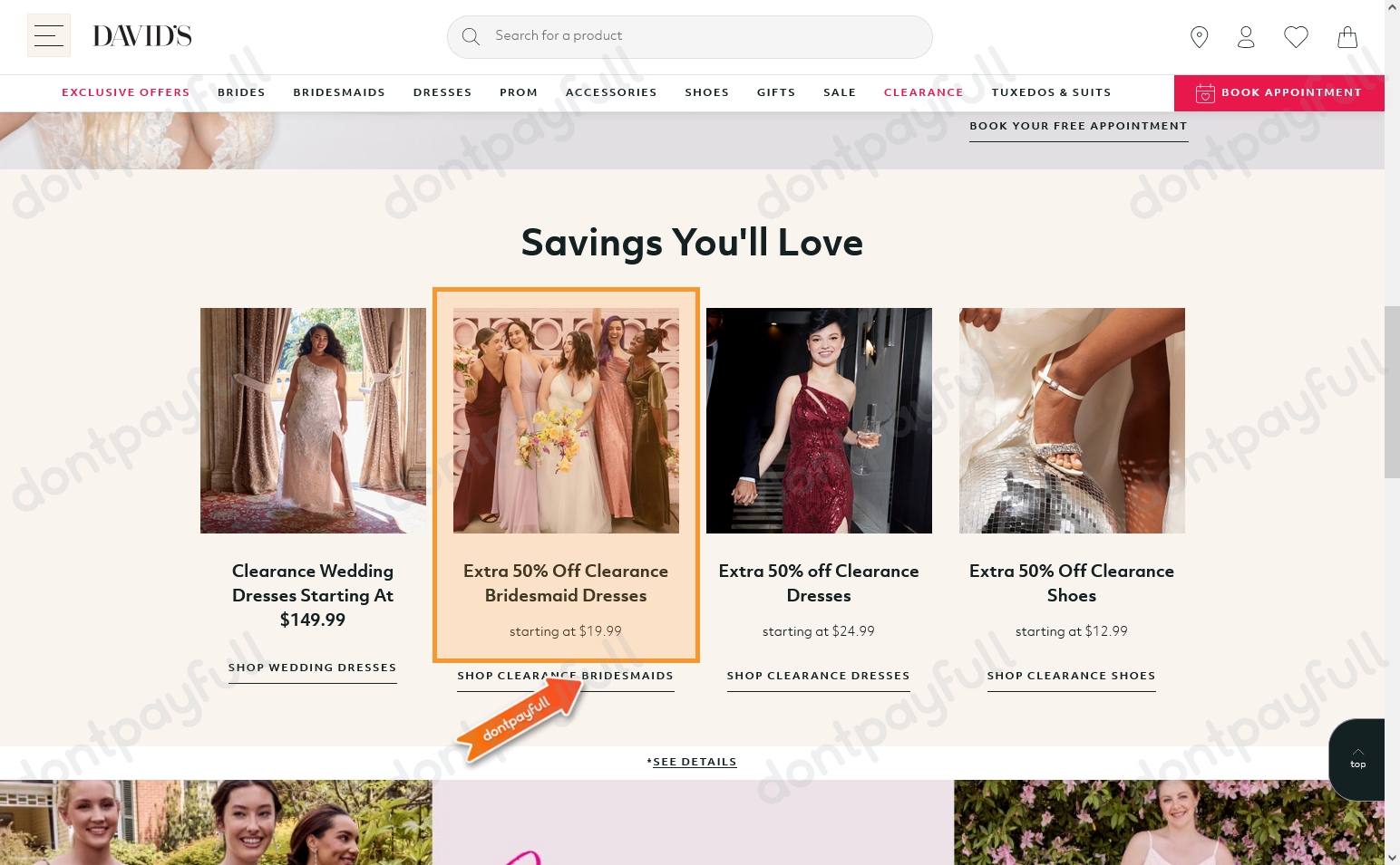 David's bridal coupon code best sale