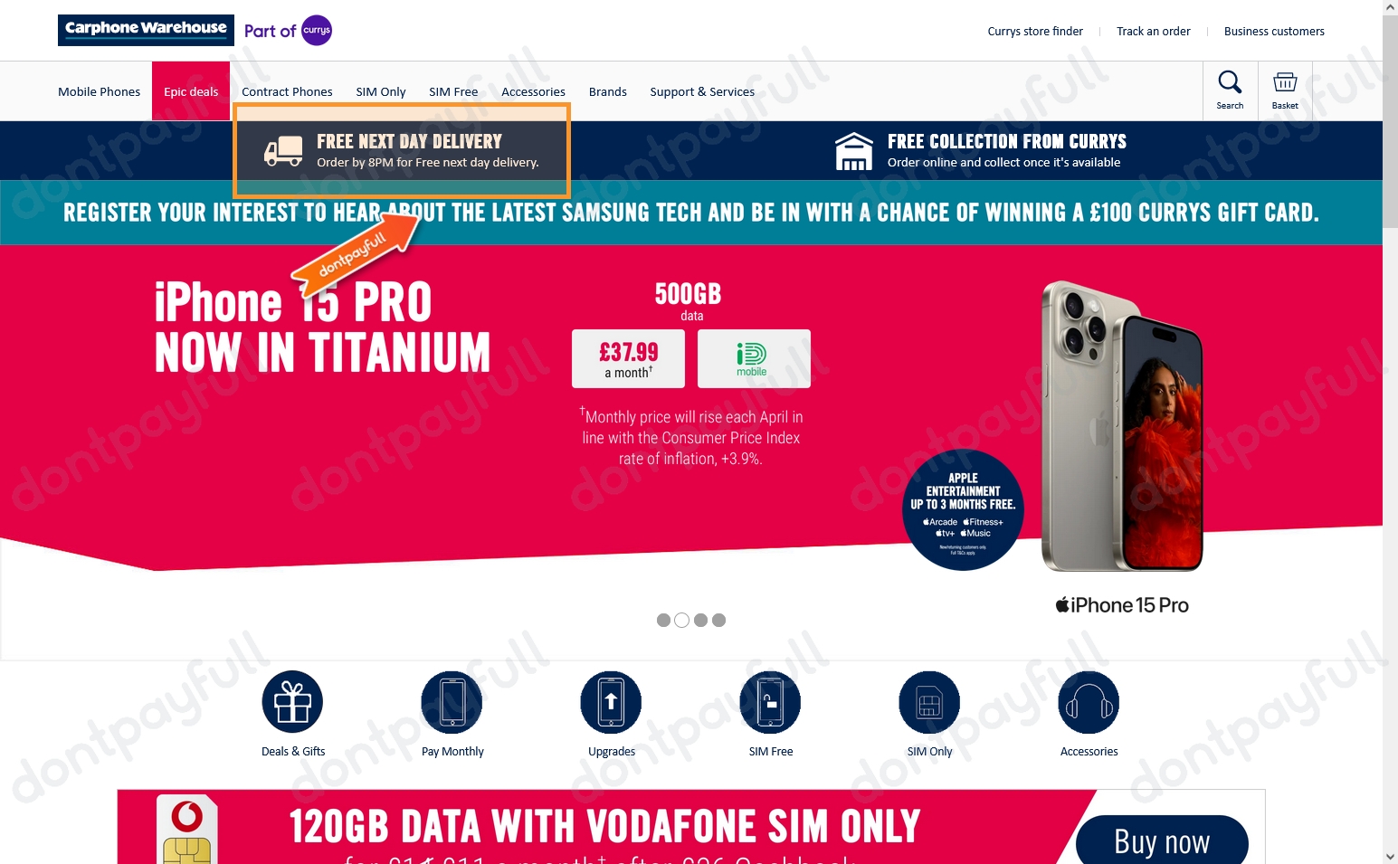 95 Off Carphone Warehouse Discount Codes October 2024