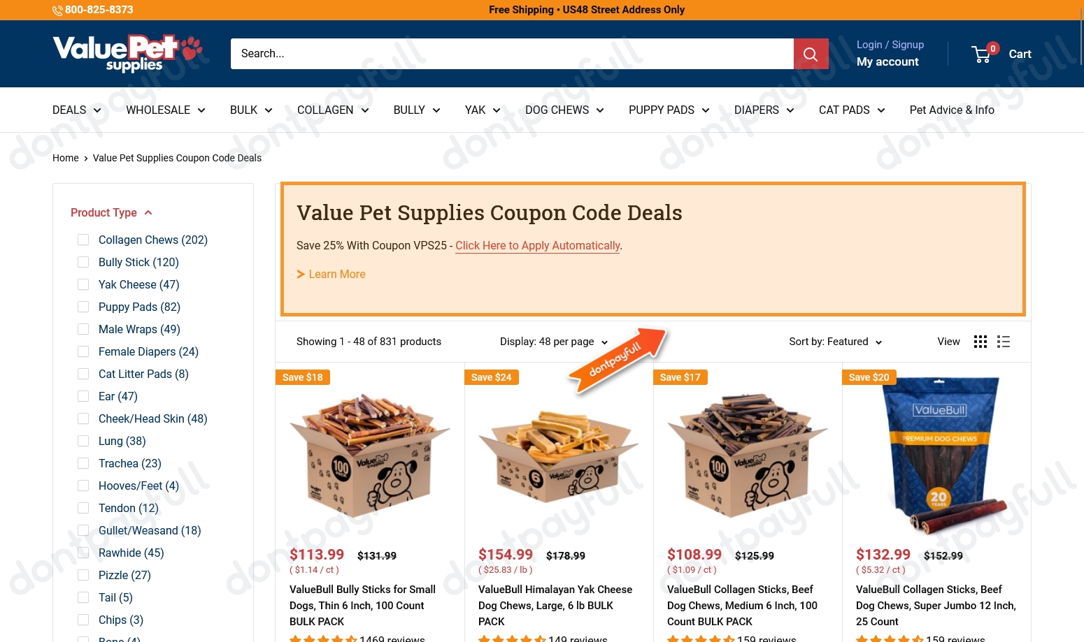 30 Off ValuePetSupplies COUPONS October 2024