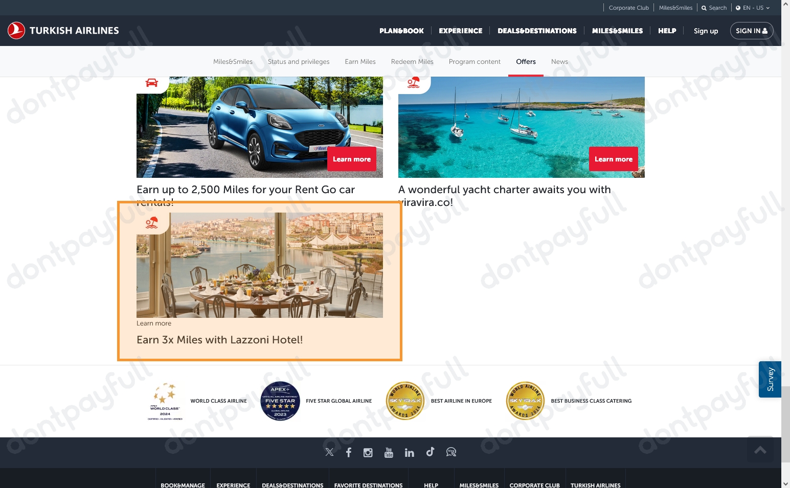 Turkish Airlines Promo Codes - 25% Off Coupons Nov. 2024