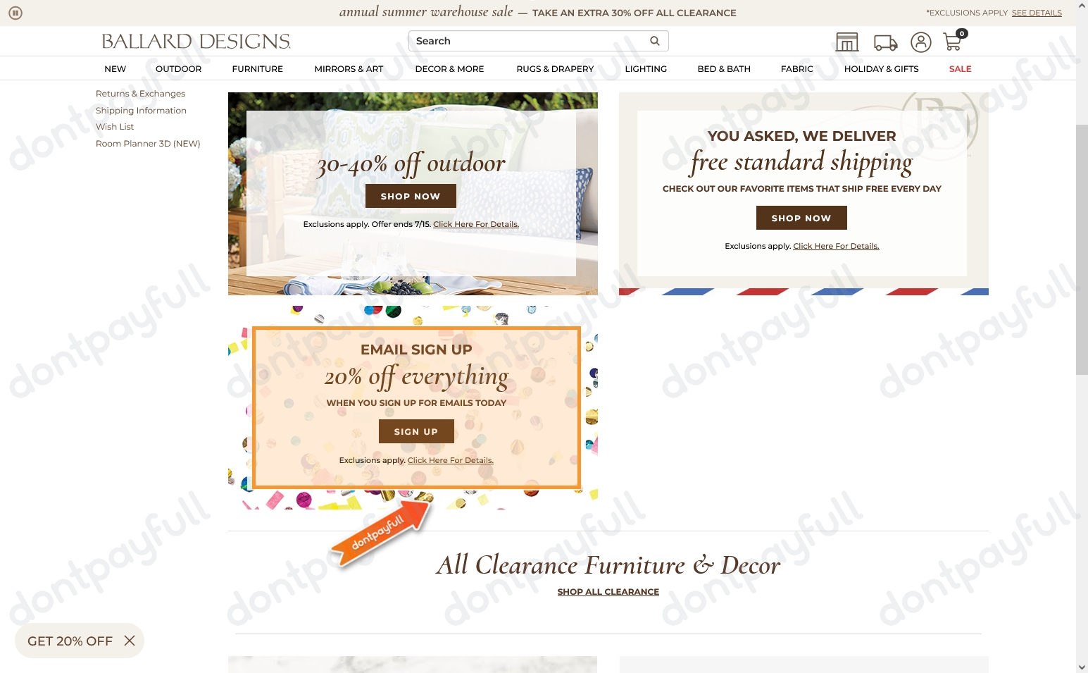 Ballard Designs Promo Codes 35 Off Coupons Sept. 2024