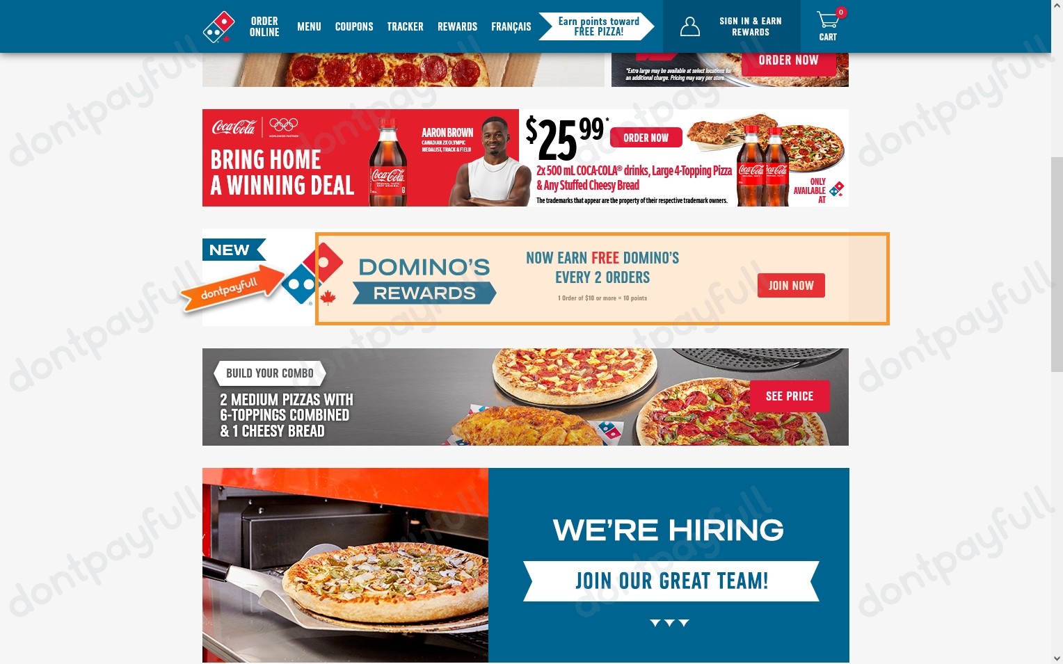3 Domino's Pizza Canada Coupons, Coupon Codes