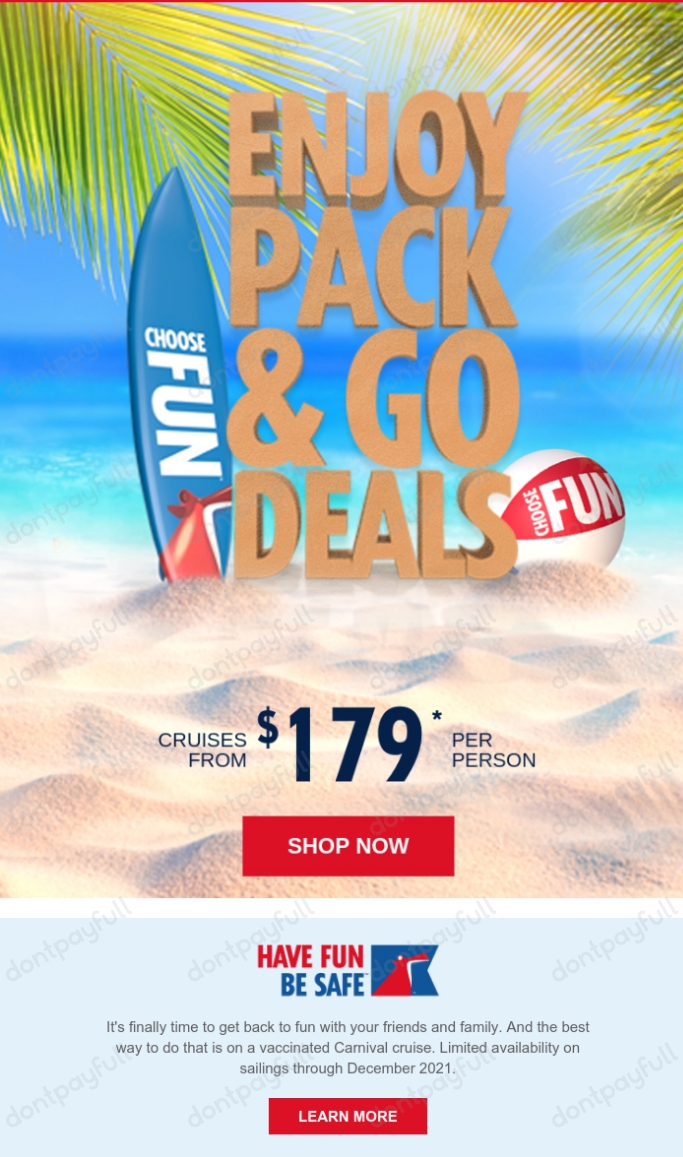 carnival cruise excursion discount code
