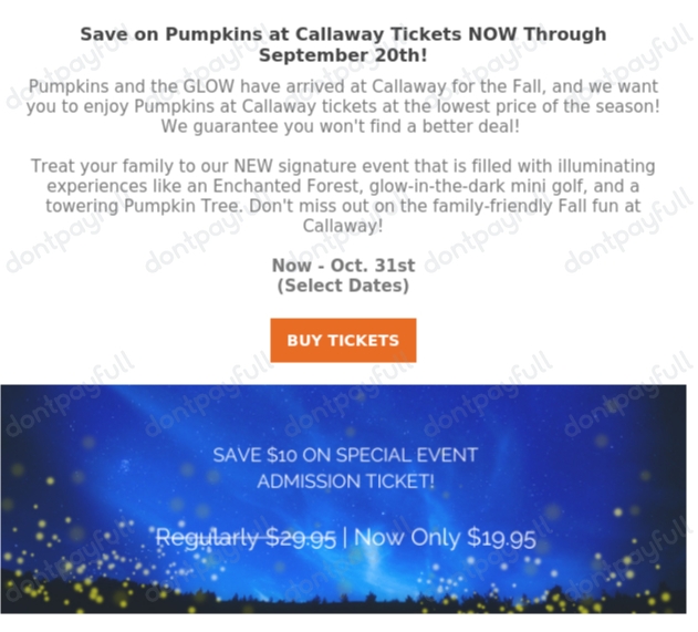 10 Off Callaway Gardens Coupons & Promo Codes Sep 2021