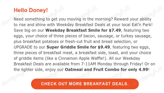 Eat 'n Park Coupons ($50 Discount) - Sep 2022