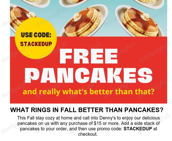 22% Off Denny's Coupons, Vouchers & Free Shipping