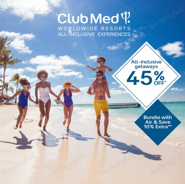 55 Off Club Med US Coupon, Promo Code Oct 2022