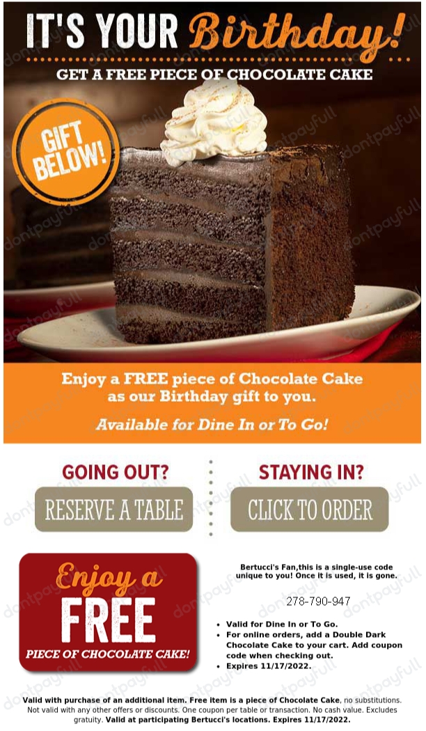 $10 Off Bertucci's Coupons & Promo Codes - Oct 2022