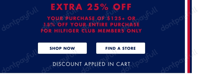 85% Off Tommy Hilfiger Coupons, Promo Codes & Free Shipping