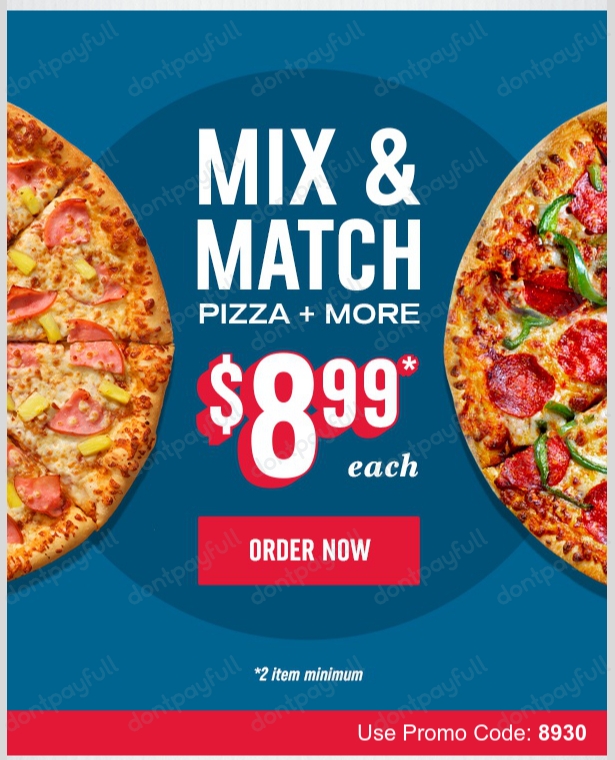 4 Domino's Pizza Canada Coupons, Promo Codes